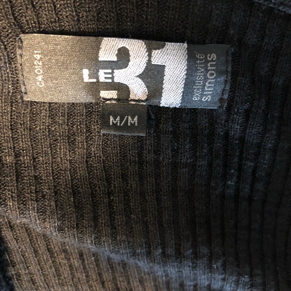 M/M LE 31 SIMONS BLACK CARDIGAN - Picture 3 of 4